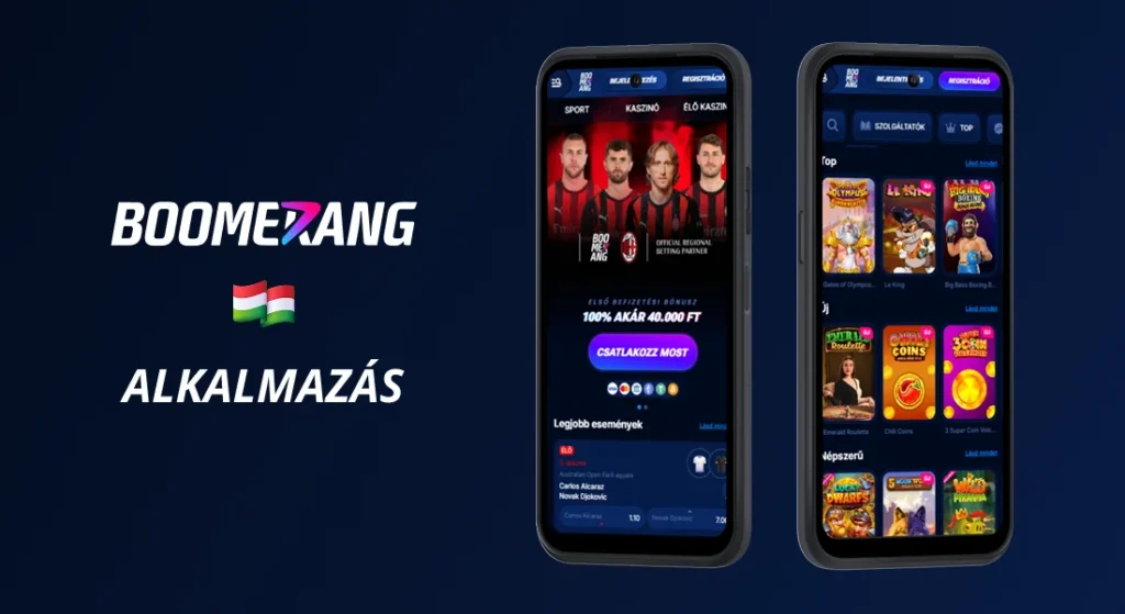 BoomerangBet mobilalkalmazás Magyarországon